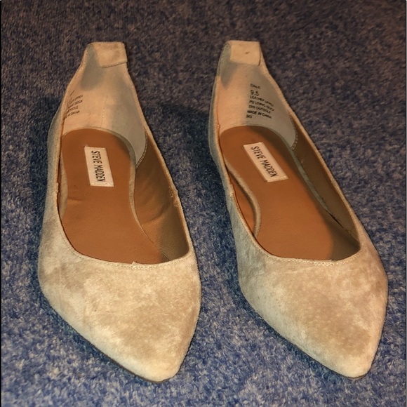 Steve Madden Cream/Tan Flats “Emilie” Size: 9.5 ⚠️modified⚠️ - Picture 2 of 7